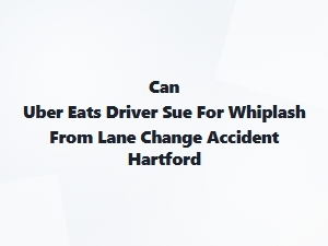 Can Uber Eats Drivers Sue for Whiplash?